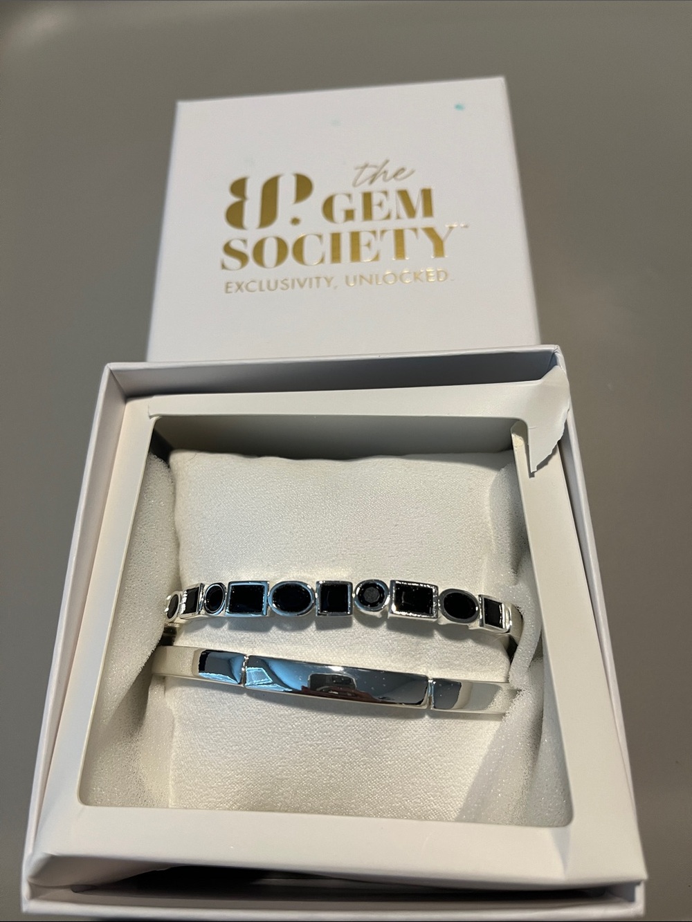 BR27672 Bomb Party Gem Society Rich Girl Energy Bracelet Stack